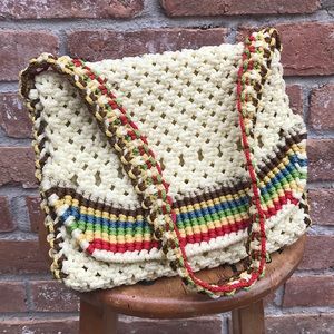 HOST PICK 🎉🏆Crochet Boho Rainbow 🌈 Handbag